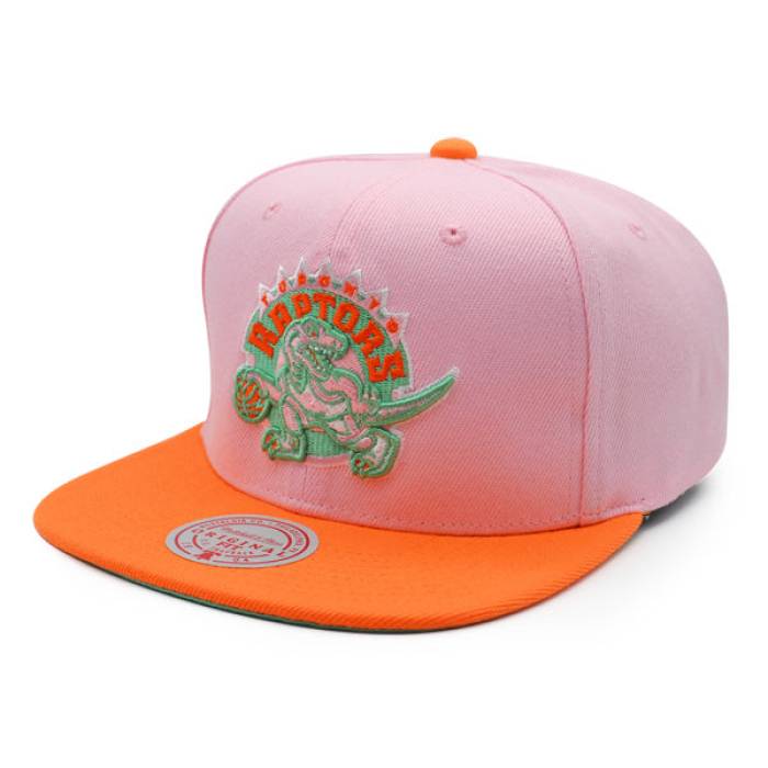 ミッチェル&ネス Mitchell & Ness 【 Toronto Raptors Sweet Sherbert Snapback Nba Hat Mens Pink/Orange/Lime 】 トロント ラプターズ Snapback スナップバック バッグ バッグ 小物 ブランド雑貨 帽子 メンズ帽子 キャ