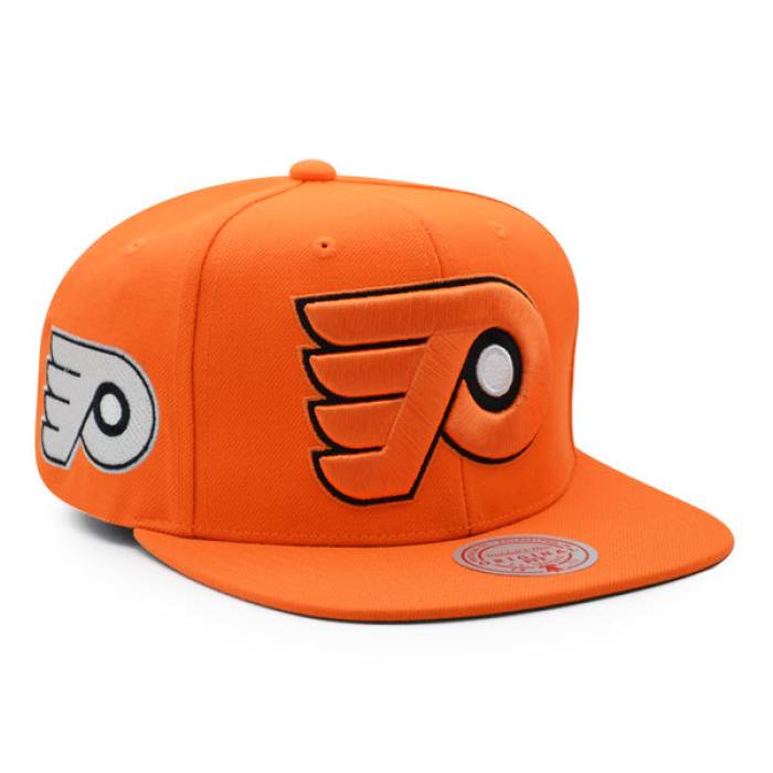 ミッチェル&ネス Mitchell & Ness 【 Philadelphia Flyers Nhl Alternate Flip Snapback Adjustable Hat Mens Orange/Black 】 フィラデルフィア フライヤーズ Snapback スナップバック バッグ バッグ 小物 ブランド雑貨 帽