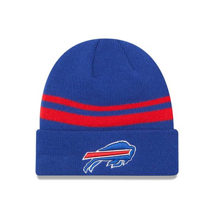 ニューエラ New Era 【 Buffalo Bills Striped Cuffed Knit Nfl Hat Mens 】 バッファロー ビルズ ニット NFL バッグ 小物 ブランド雑貨 帽子 メンズ帽子 ニット帽 メンズ