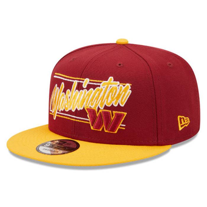 ニューエラ New Era 【 Washington Commanders Team Script 9Fifty Snapback Nfl Hat Men 】 ワシントン Team チーム スクリプト Snapback スナップバック バッグ NFL バッグ 小物 ブランド雑貨 帽子 メンズ帽子 キャッ