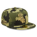 ニューエラ New Era 【 Chicago White Sox 2022 Armed Forces Day On-Field 59Fifty Fitted Hat Mens Camo 】 シカゴ 白色 ホワイト バッグ 小物 ブランド雑貨 帽子 メンズ帽子 キャップ メンズ カモ柄