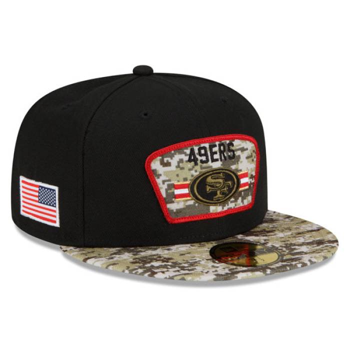 ニューエラ New Era 【 San Francisco 49Ers 2021 Salute To Service 59Fifty Fitted Hat Men 】 フォーティーナイナーズ バッグ 小物 ブランド雑貨 帽子 メンズ帽子 キャップ メンズ