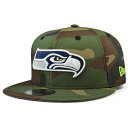ニューエラ New Era 【 Seattle Seahawks Nfl Woodland Camo Snapback 9Fifty Hat Mens 】 シア...