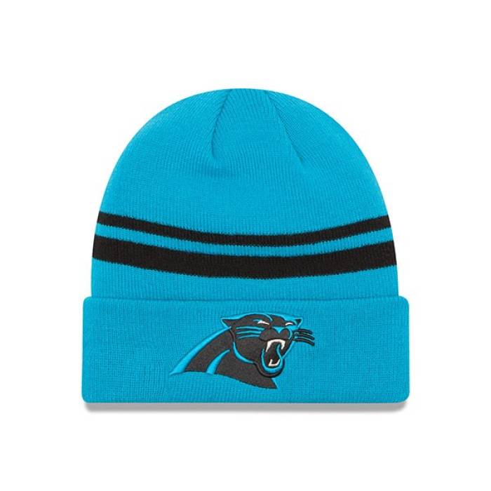 ニューエラ New Era 【 Carolina Panthers Striped Cuffed Knit Nfl Hat Mens 】 カロライナ パンサーズ ニット NFL バッグ 小物 ブランド雑貨 帽子 メンズ帽子 ニット帽 メンズ