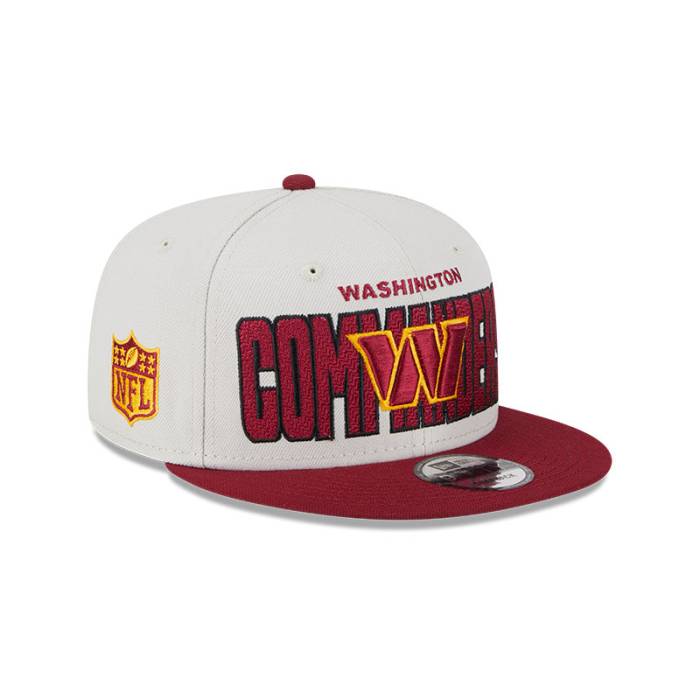 ニューエラ New Era 【 Washington Commanders 2023 Nfl Draft 9Fifty Snapback Adjustable Hat Mens Stone/Burgundy 】 ワシントン NFL Snapback スナップバック バッグ バッグ 小物 ブランド雑貨 帽子 メンズ帽子 キャップ