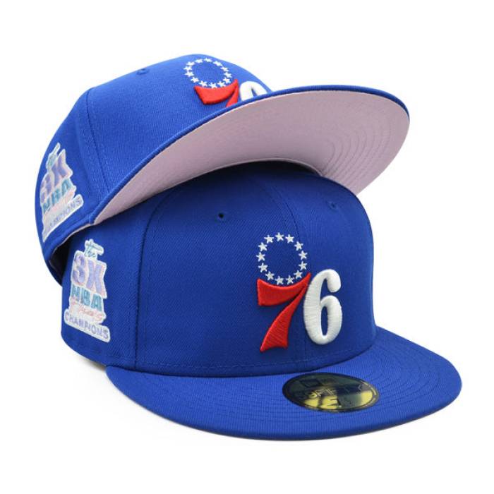ニューエラ New Era 【 Philadelphia 76Ers 3-Time Nba Champions Exclusive 59Fifty Fitted Hat Men 】 フィラデルフィア 76ers セブンティシクサーズ バッグ 小物 ブランド雑貨 帽子 メンズ帽子 キャップ メンズ