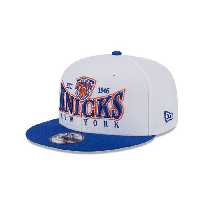˥塼 New Era  New York Knicks Nba Crest 9Fifty Snapback Hat Mens Whi...