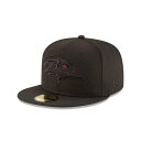 ニューエラ New Era 【 Baltimore Ravens Blackout 59Fifty Fitted Hat Mens Black/Black 】 ボルティモア レイブンズ バッグ 小物 ブランド雑貨 帽子 メンズ帽子 キャップ メンズ 黒色 ブラック