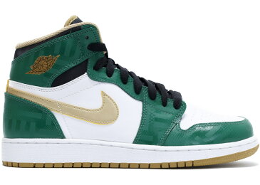 ナイキ ジョーダン JORDAN ハイ セルティックス ジュニア キッズ 【 1 RETRO HIGH CELTICS GS CLOVER METALLIC GOLDWHITEBLACK 】 ベビー マタニティ 送料無料