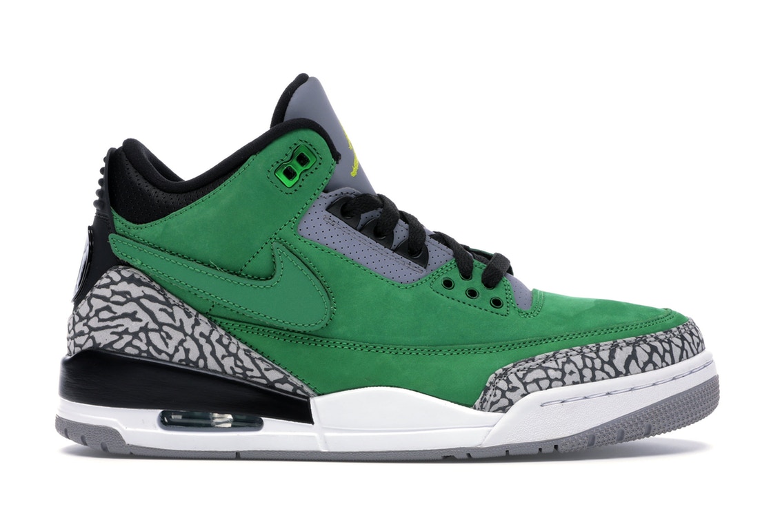 ナイキ ジョーダン JORDAN オレゴン スニーカー 【 3 RETRO TINKER OREGON DUCKS PE GREEN APPLE YELLOW STRIKECEMENT GREYBLACK 】 メンズ 送料無料