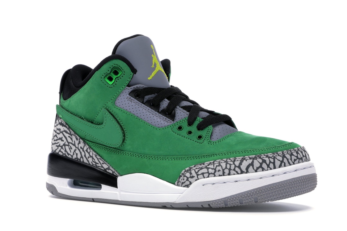 ナイキ ジョーダン JORDAN オレゴン スニーカー 【 3 RETRO TINKER OREGON DUCKS PE GREEN APPLE YELLOW STRIKECEMENT GREYBLACK 】 メンズ 送料無料