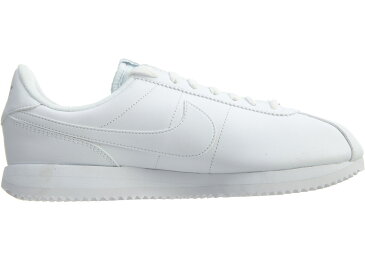 ナイキ NIKE コルテッツ レザー 白 ホワイト スニーカー 【 WHITE CORTEZ BASIC LEATHER WHITEWOLF GREYMTLLC SILVER 】 メンズ 送料無料