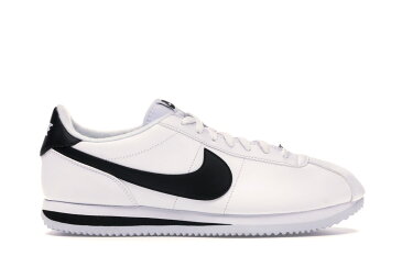 ナイキ NIKE コルテッツ レザー 白 ホワイト 黒 ブラック スニーカー 【 WHITE BLACK CORTEZ BASIC LEATHER 2017 METALLIC SILVERBLACK 】 メンズ 送料無料