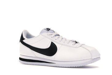 ナイキ NIKE コルテッツ レザー 白 ホワイト 黒 ブラック スニーカー 【 WHITE BLACK CORTEZ BASIC LEATHER 2017 METALLIC SILVERBLACK 】 メンズ 送料無料