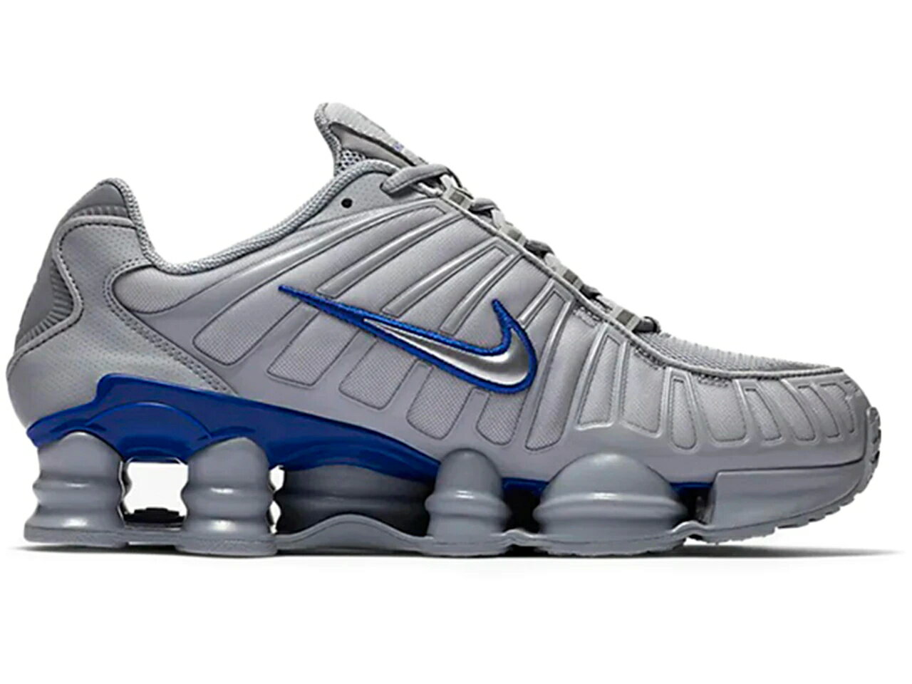 ナイキ ショックス 灰色 グレー 銀色 シルバー 青色 ブルー スニーカー メンズ 【 NIKE SHOX TL WOLF GREY METALLIC SILVER BLUE / WOLF GREY METALLIC SILVER BLUE 】