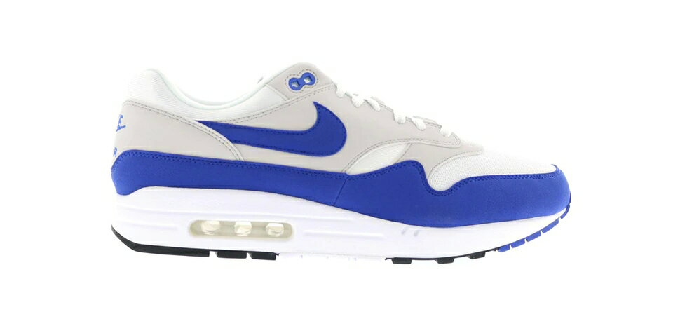 ナイキ マックス 白色 ホワイト ゲーム 灰色 グレー エアマックス ゲームロイヤル 青 ブルー スニーカー メンズ 【 NIKE AIR MAX 1 ANNIVERSARY ROYAL (2017) / WHITE GAME ROYAL NEUTRAL GREY 】