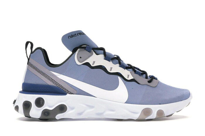 ナイキ NIKE リアクト エレメント 藍色 インディゴ スニーカー 【 REACT ELEMENT 55 INDIGO FOG MYSTIC NAVY NAVYHALF BLUEWHITE 】