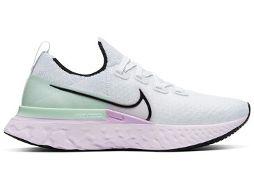 ナイキ NIKE リアクト ラン フライニット 白色 ホワイト レディース スニーカー 【 REACT INFINITY RUN FLYKNIT WHITE ICED LILAC WOMENS PISTACHIO FROST BLACK 】