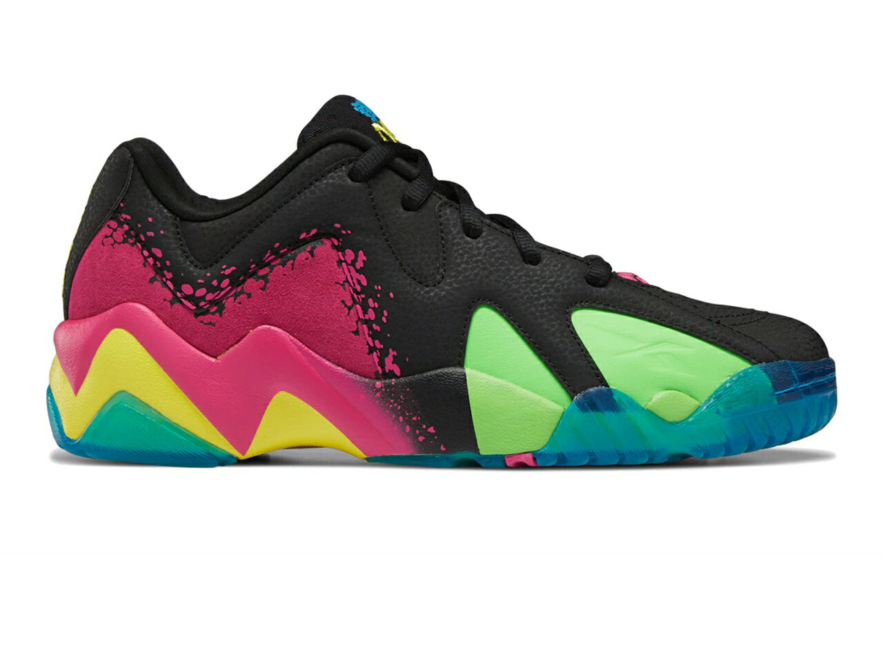 リーボック REEBOK カミカゼ スニーカー 【 KAMIKAZE II LOW NERF NERFOOP BLACK PROUD PINK SOLAR LIME 】