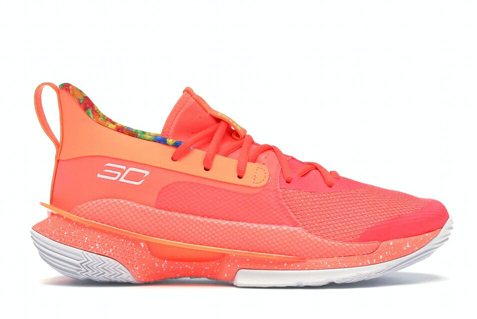 アンダーアーマー UNDER ARMOUR カリー スニーカー 【 CURRY 7 SOUR PATCH KIDS PEACH WHITE 】