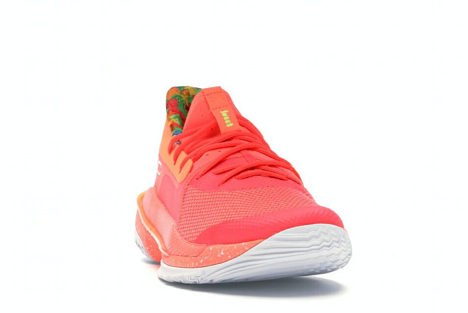 アンダーアーマー UNDER ARMOUR カリー スニーカー 【 CURRY 7 SOUR PATCH KIDS PEACH WHITE 】