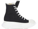 リックオウエンス ハイ 黒色 ブラック 白色 ホワイト WOMEN'S スニーカー レディース 【 RICK OWENS RICK OWENS ABSTRACT HIGH TOP BLACK MILK (WOMEN'S) / BLACK WHITE 】