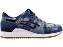 アシックス ゲルライト 藍色 インディゴ 青色 ブルー スニーカー メンズ 【 ASICS GEL-LYTE III RANRU / INDIGO BLUE PEACOAT 】