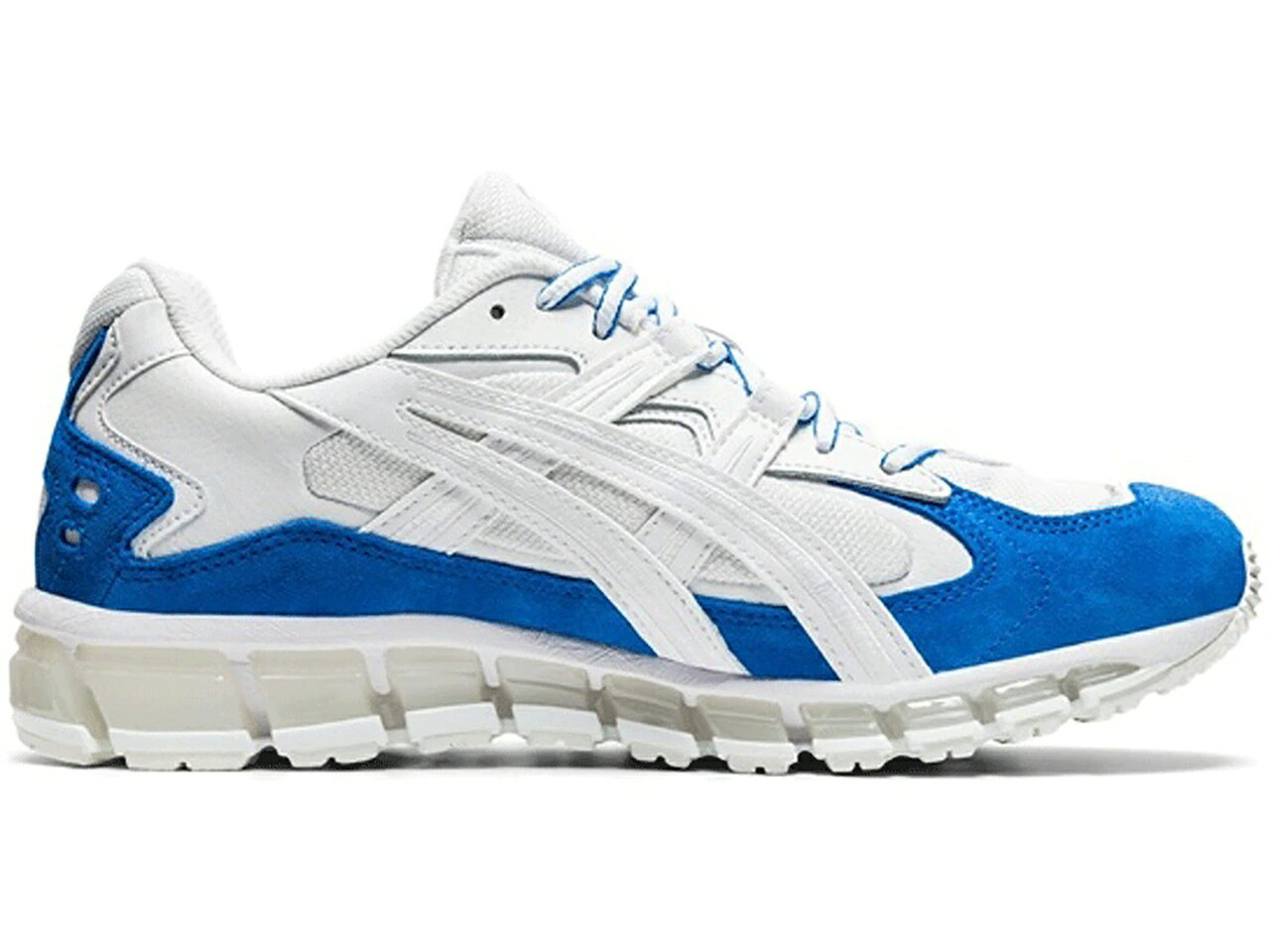 アシックス 白色 ホワイト 青色 ブルー スニーカー メンズ 【 ASICS GEL-KAYANO 5 360 WHITE ELECTRIC BLUE / WHITE ELECTRIC BLUE 】