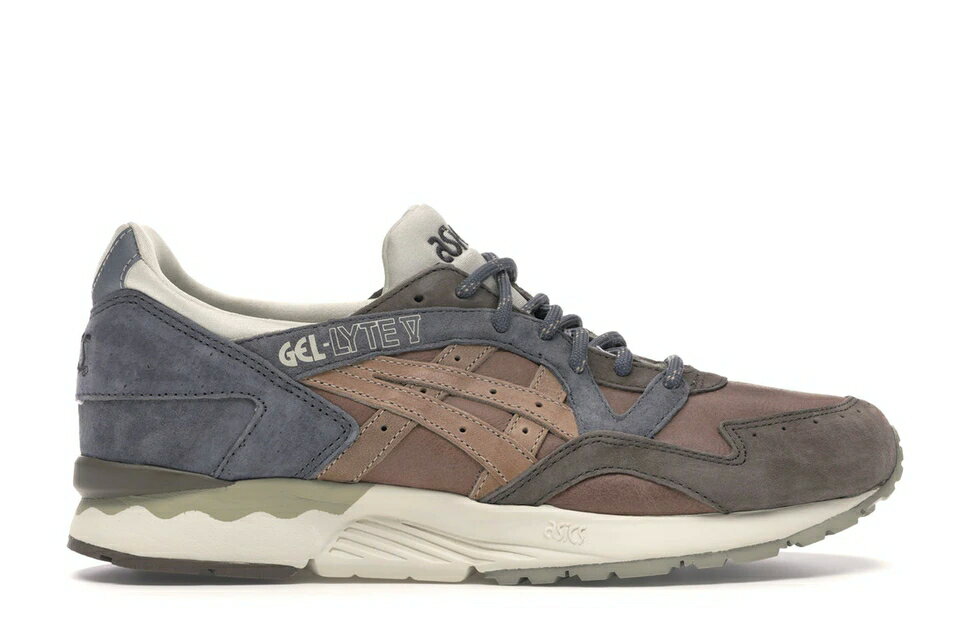 アシックス ゲルライト チャコール スニーカー メンズ 【 ASICS GEL-LYTE V COMMONWEALTH DA VINCI / CHARCOAL BROWN-BEIGE 】