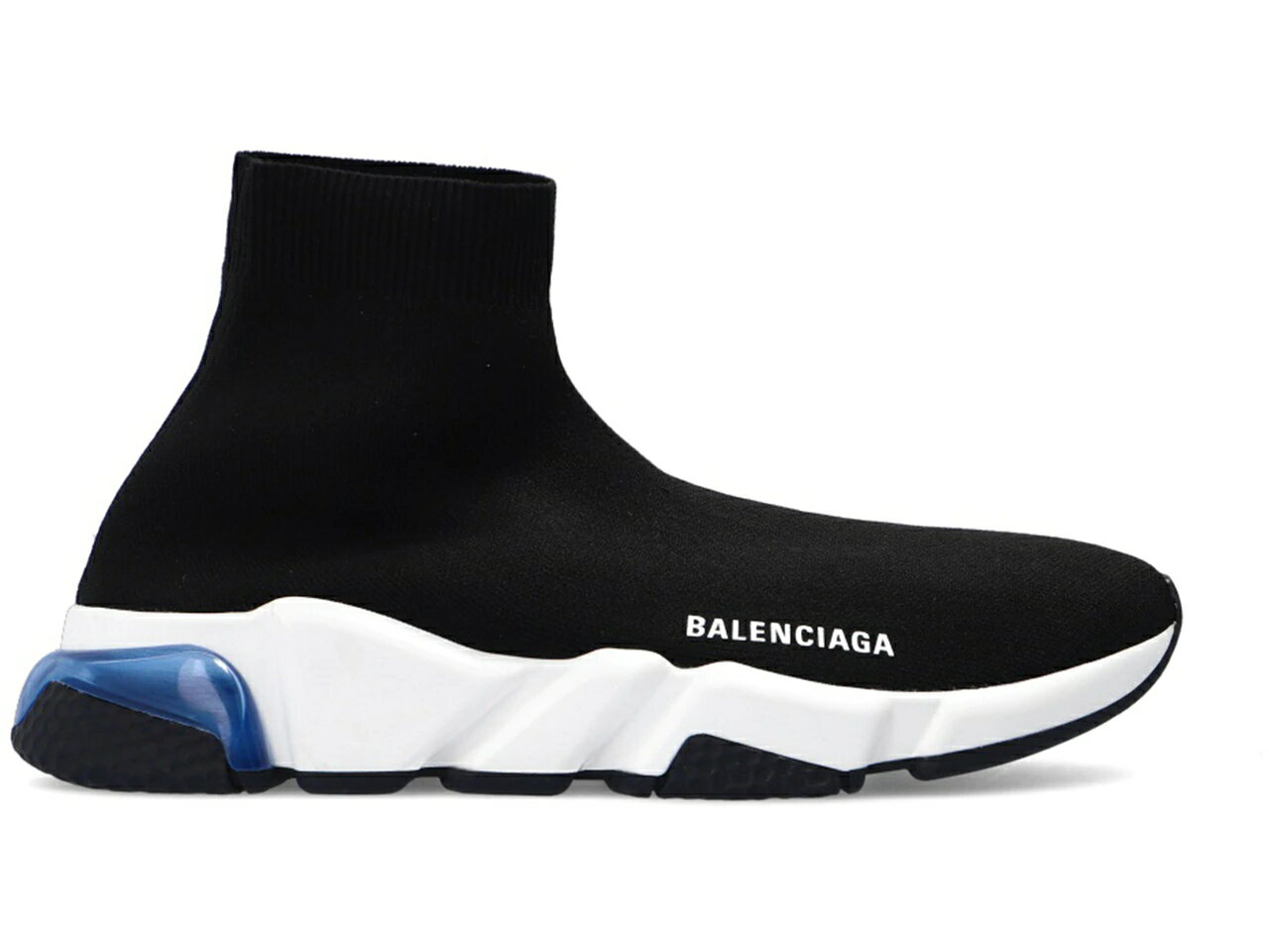 oVAK Xs[h g[i[ F ubN F u[ F zCg Xj[J[ Y y BALENCIAGA SPEED TRAINER BLACK BLUE CLEAR SOLE / BLACK WHITE BLUE z