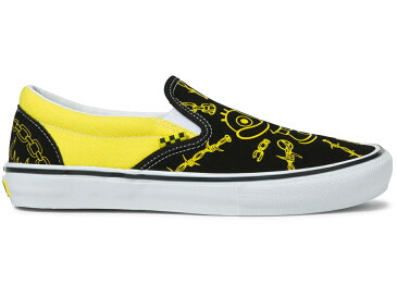 ヴァンズ VANS バンズ スリッポン スニーカー 【 SLIPON MIKE GIGLIOTTI SPONGEBOB BLACK YELLOW WHITE 】