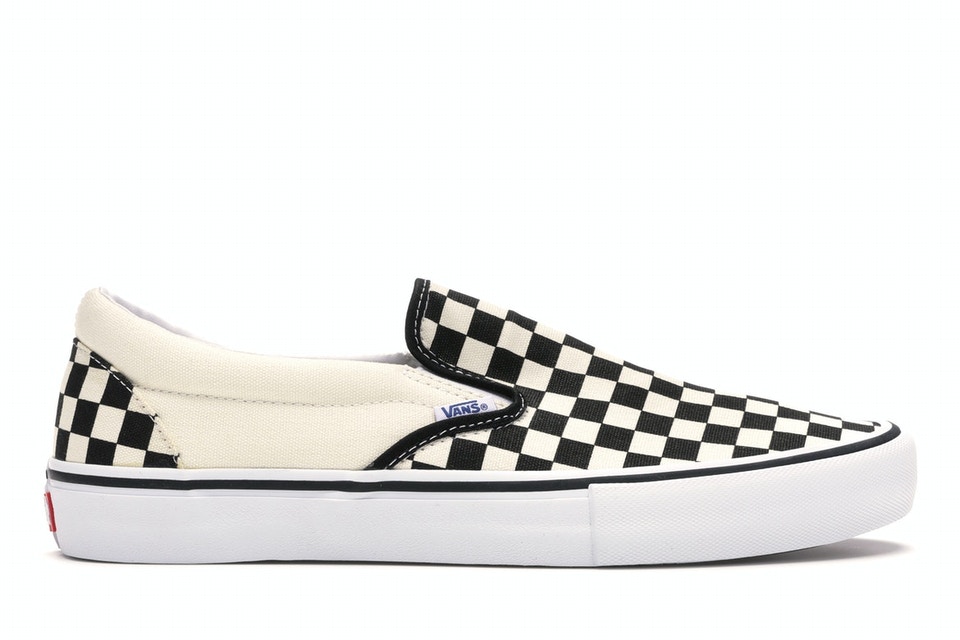 ヴァンズ VANS バンズ スリッポン プロ 黒色 ブラック スニーカー 【 SLIPON PRO CHECKERBOARD BLACK WHITE 】