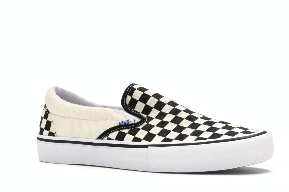 ヴァンズ VANS バンズ スリッポン プロ 黒色 ブラック スニーカー 【 SLIPON PRO CHECKERBOARD BLACK WHITE 】