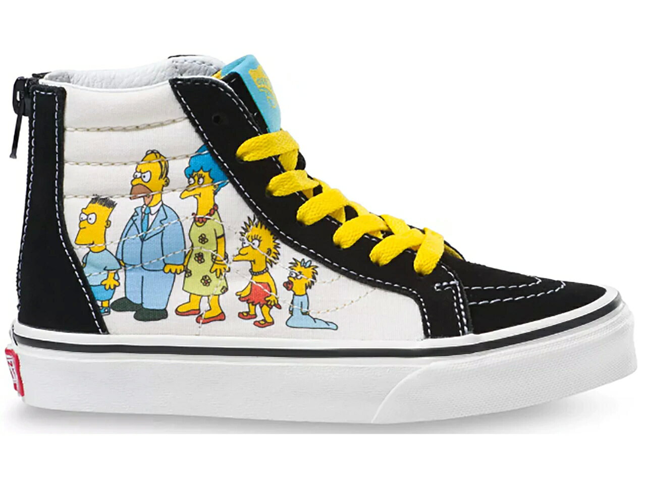 ヴァンズ VANS バンズ スケートハイ 赤ちゃん 【 SK8HI ZIP THE SIMPSONS FAMILY PORTRAIT BABY BLACK WHITE 】