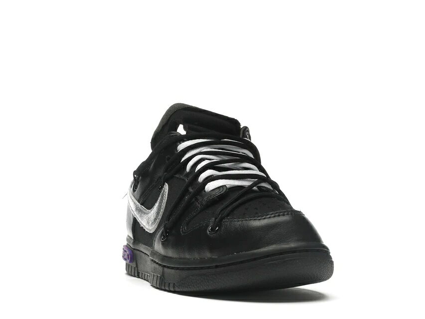 ナイキ NIKE ダンク オフホワイト ダンクロー スニーカー 【 OFFWHITE LOT 50 BLACK METALLIC SILVERBLACK 】