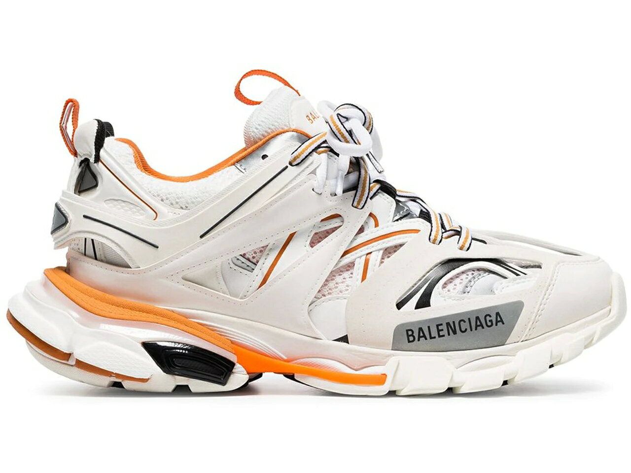 バレンシアガ トラック 白色 ホワイト 橙 オレンジ WOMEN'S スニーカー レディース 【 BALENCIAGA TRACK WHITE ORANGE (WOMEN'S) / WHITE ORANGE 】