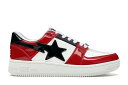 xCv  bh F zCg F ubN Xj[J[ Y y BAPE A BATHING APE STA LOW RED / WHITE RED BLACK z