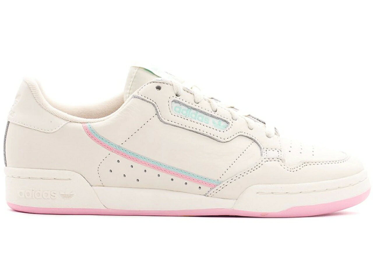 アディダス ADIDAS 白色 ホワイト ピンク スニーカー 【 PINK CONTINENTAL 80 OFF WHITE TRUE CLEAR MINT 】