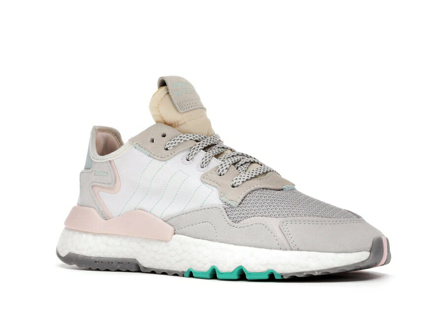 アディダス ADIDAS ジョガーパンツ 白色 ホワイト ピンク レディース スニーカー 【 PINK NITE JOGGER WHITE MINT WOMENS CLOUD CLEAR ICEY 】