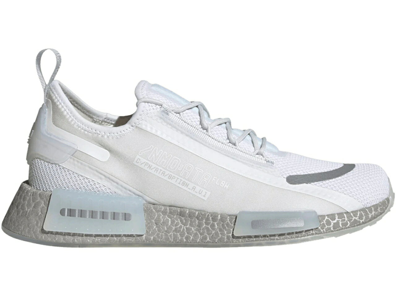 アディダス 白色 ホワイト 銀色 シルバー スニーカー メンズ 【 ADIDAS NMD R1 SPECTOO WHITE SILVER M..