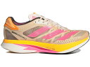 アディダス アディゼロ アディオス プロ アイボリー ピンク ゴールド ウルトラ スニーカー ユニセックス 【 ADIDAS ADIZERO ADIOS PRO 2 HALO IVORY PINK SOLAR GOLD / HALO IVORY ULTRA POP SOLAR GOLD 】 メンズ