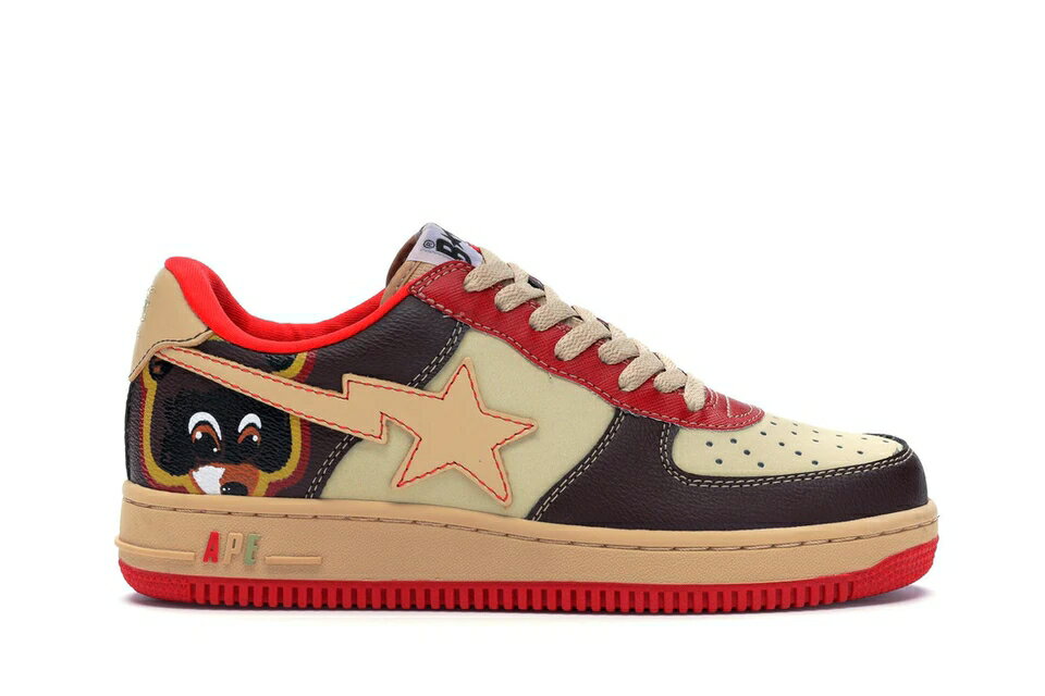 ベイプ カレッジ 茶色 ブラウン カニエ ウェスト スニーカー ユニセックス 【 BAPE A BATHING APE STA LOW KANYE WEST COLLEGE DROPOUT / BROWN 】 メンズ