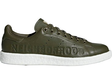 アディダス ADIDAS ブースト スタンスミス スニーカー 【 BOOST NEIGHBORHOOD OLIVE TRACE FOOTWEAR WHITE 】