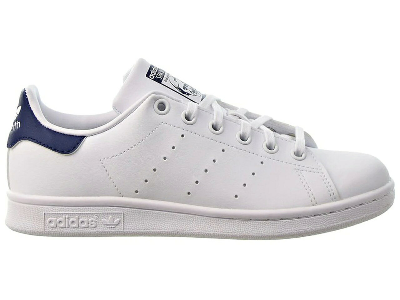 アディダス 白色 ホワイト 青色 ブルー スタンスミス 【 ADIDAS STAN SMITH CLOUD WHITE DARK BLUE (GS) / CLOUD WHITE CLOUD WHITE DARK 】 キッズ ベビー マタニティ スニーカー