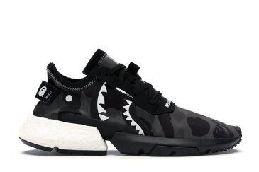 アディダス ADIDAS S3.1 スニーカー 【 POD BAPE X NEIGHBORHOOD BLACK WHITE GREY 】