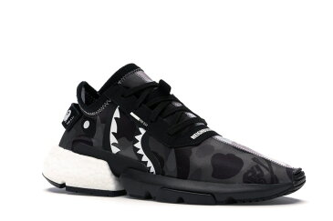 アディダス ADIDAS S3.1 スニーカー 【 POD BAPE X NEIGHBORHOOD BLACK WHITE GREY 】