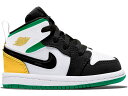 ナイキ ジョーダン ミッド 白色 ホワイト レーザー 橙 オレンジ 緑 グリーン 【 JORDAN 1 MID SE WHITE LASER ORANGE LUCKY GREEN (TD) / WHITE LASER ORANGE-BLACK-LUCKY GREEN 】