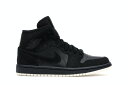 ナイキ ジョーダン ミッド 黒色 ブラック 白色 ホワイト WOMEN'S スニーカー レディース 【 JORDAN 1 MID GLITTER BLACK (WOMEN'S) / BLACK WHITE PHANTOM 】