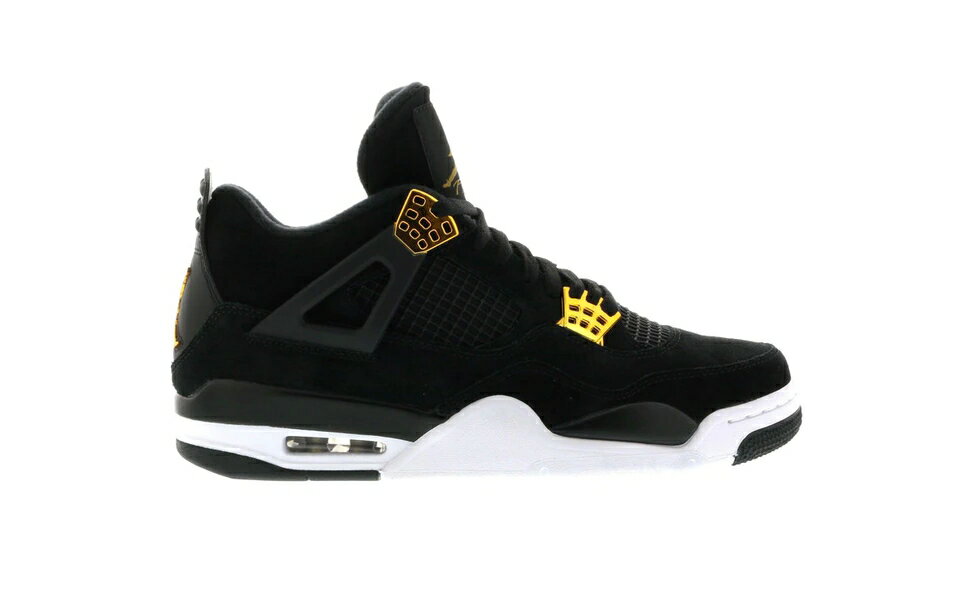 iCL W[_ F ubN S[h F zCg Xj[J[ Y y JORDAN 4 RETRO ROYALTY / BLACK METALLIC GOLD WHITE z