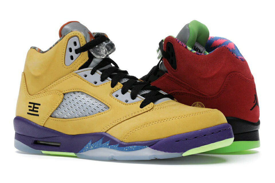 ナイキ ジョーダン JORDAN ジュニア キッズ 【 5 RETRO WHAT THE GS VARSITY MAIZE COURT PURPLEGHOST GREENSOLAR ORANGE 】